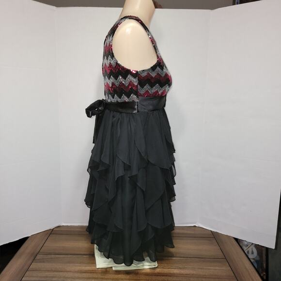 American Princess Girls Party Dress w/ Sequin Top, Multi-Layer Skirt - Size 14 - Picture 9 of 10